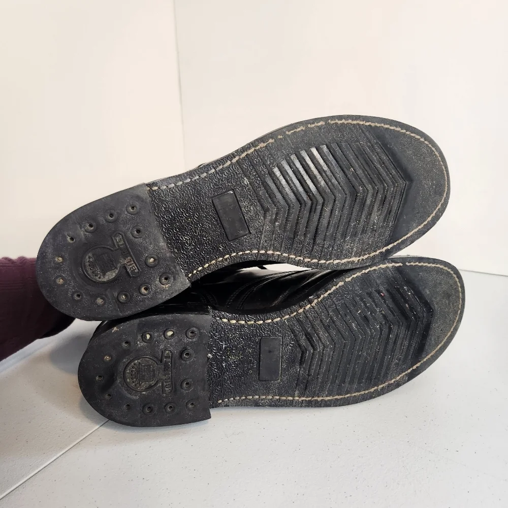 Biltrite Black Leather Steel Toe Work Combat Boots Mens Size 11.5 D Safety Lace - Picture 5 of 6